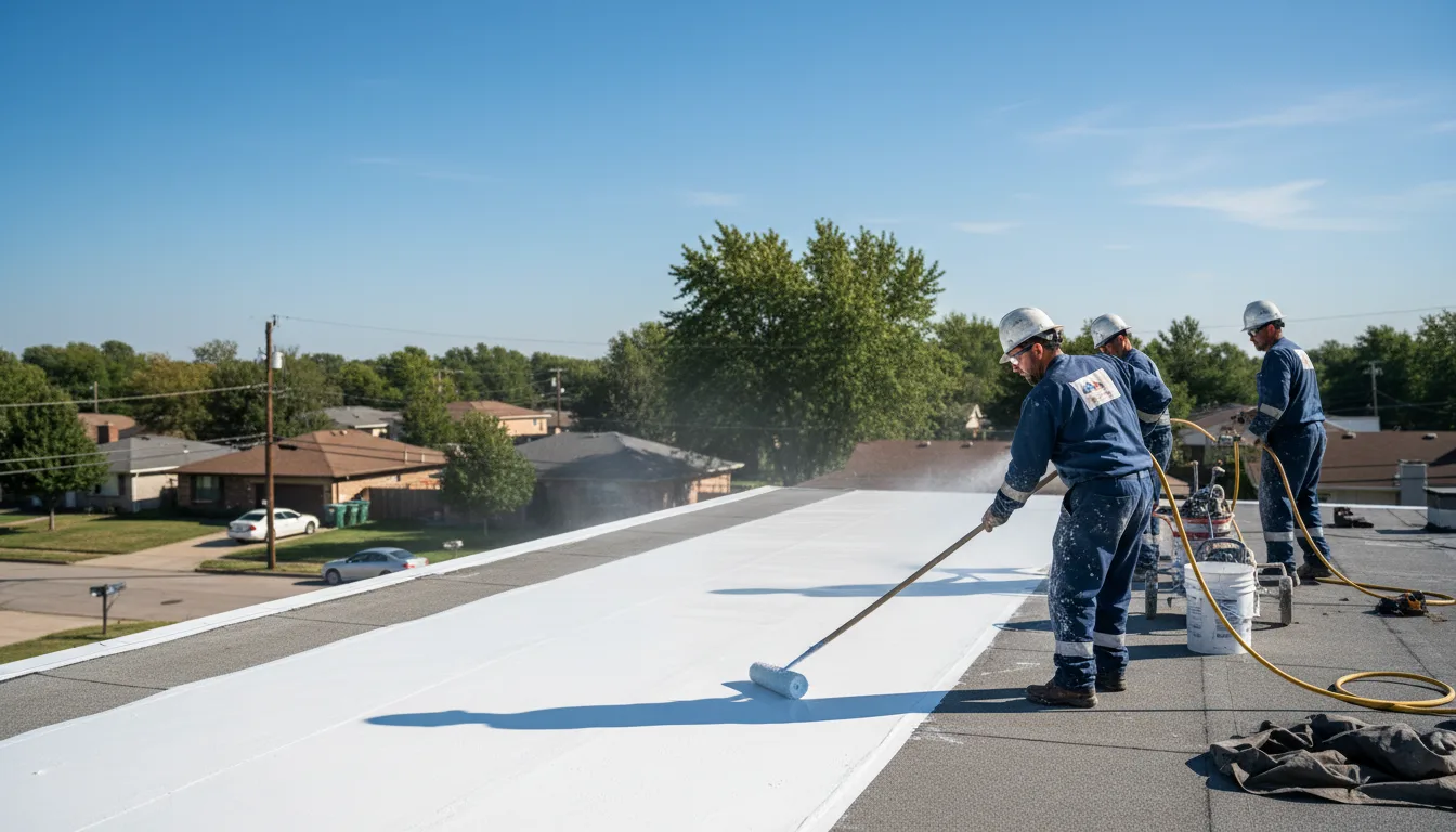 Commercial roof coating in Needmore, PA near me